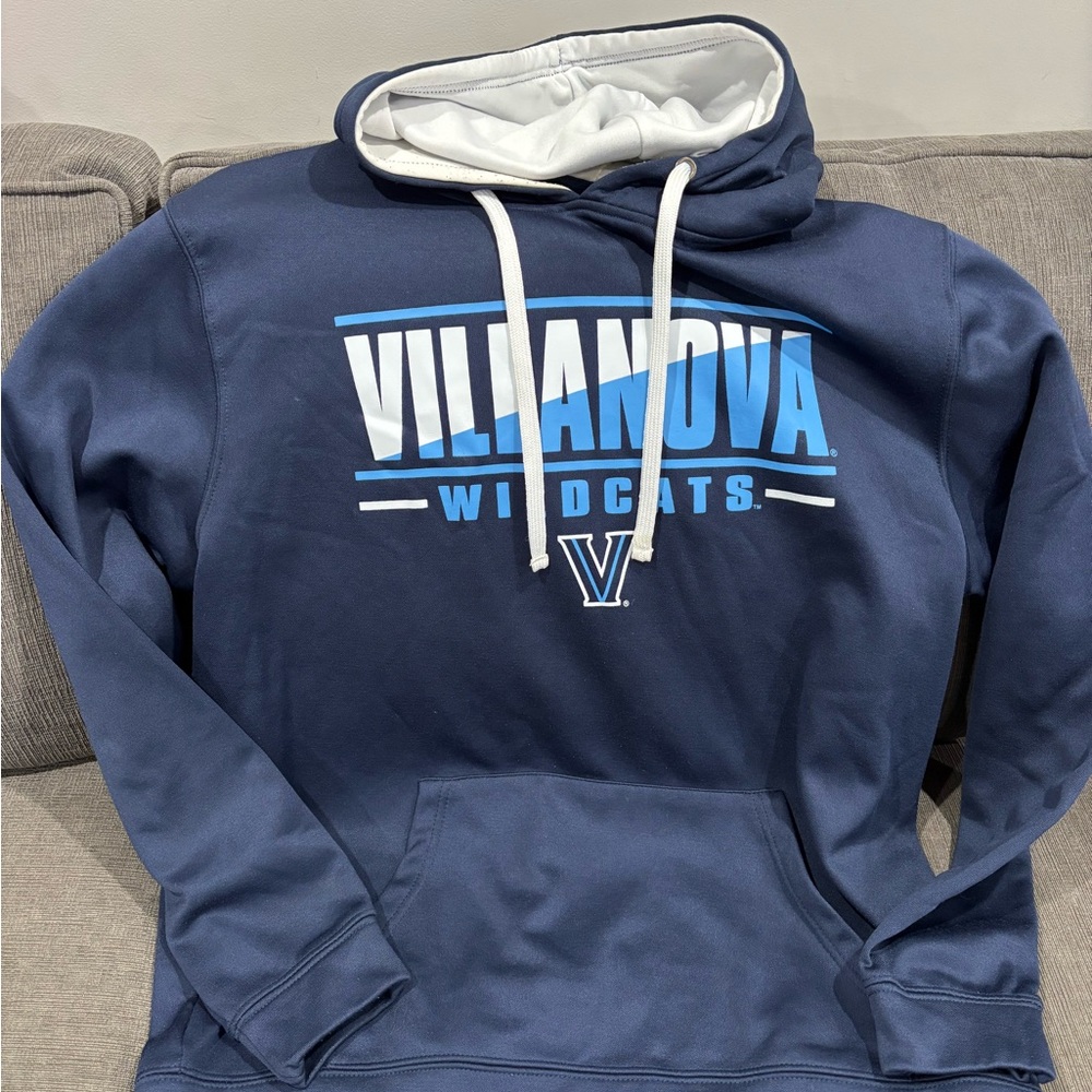 Blue and White Villanova Sweatshirt Hoodie